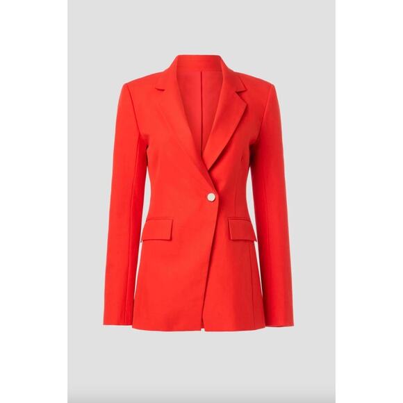 Derek Lam 10 Crosby Red Noah Single Breasted Jacket Sz 10 - Picture 3 of 6